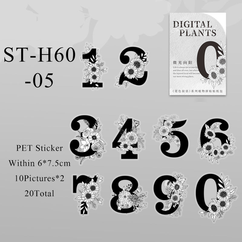 20PCS Fancy descriptors series sticker