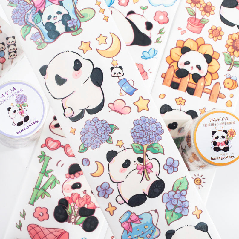 1PCS Panda series washi tape