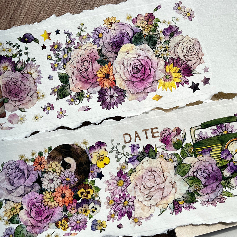 6.5cm*100cm Beautiful as tapestry Washi/PET Tape