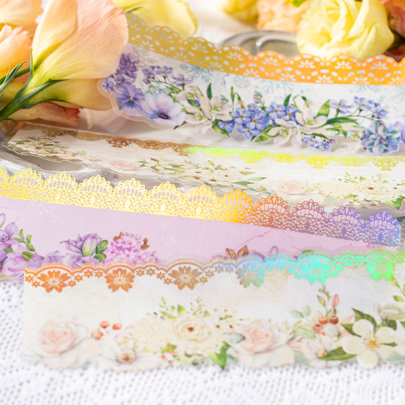 10PCS Lace Romance series sticker