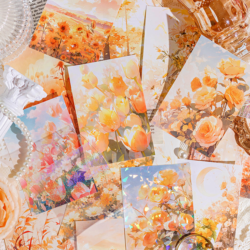 30PCS Dream to flower land series material paper