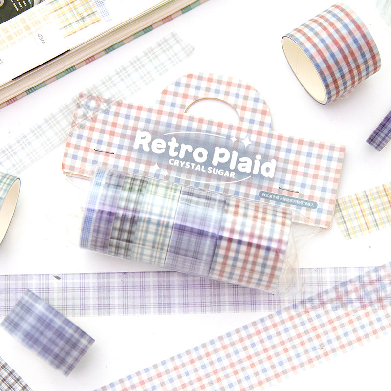 Vintage plaid series washi tape