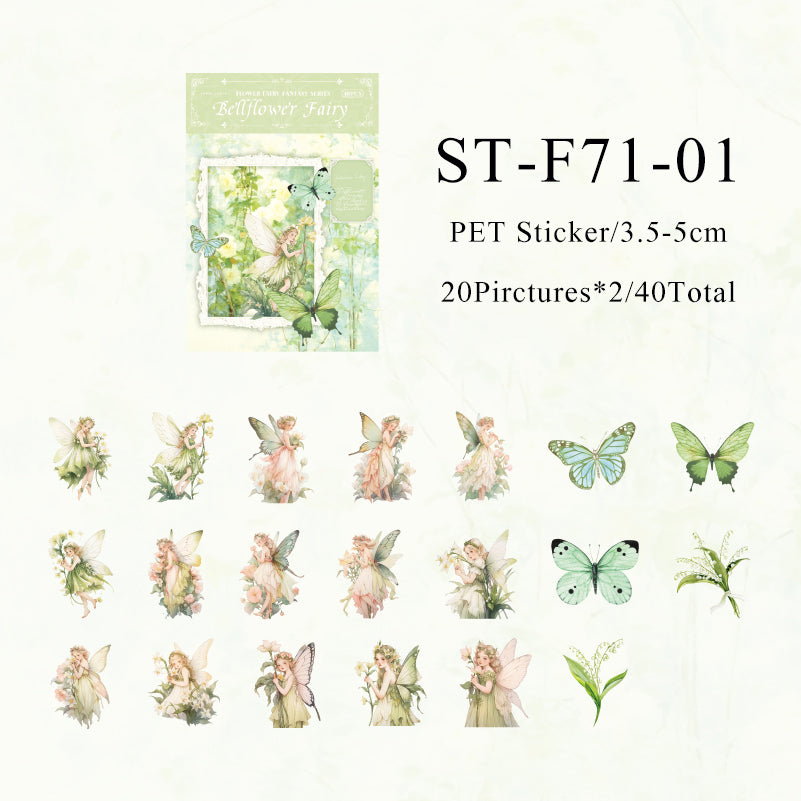 40PCS The fairy fantasy series sticker