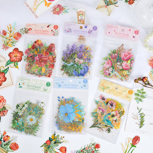 40PCS Peach blossom house series sticker