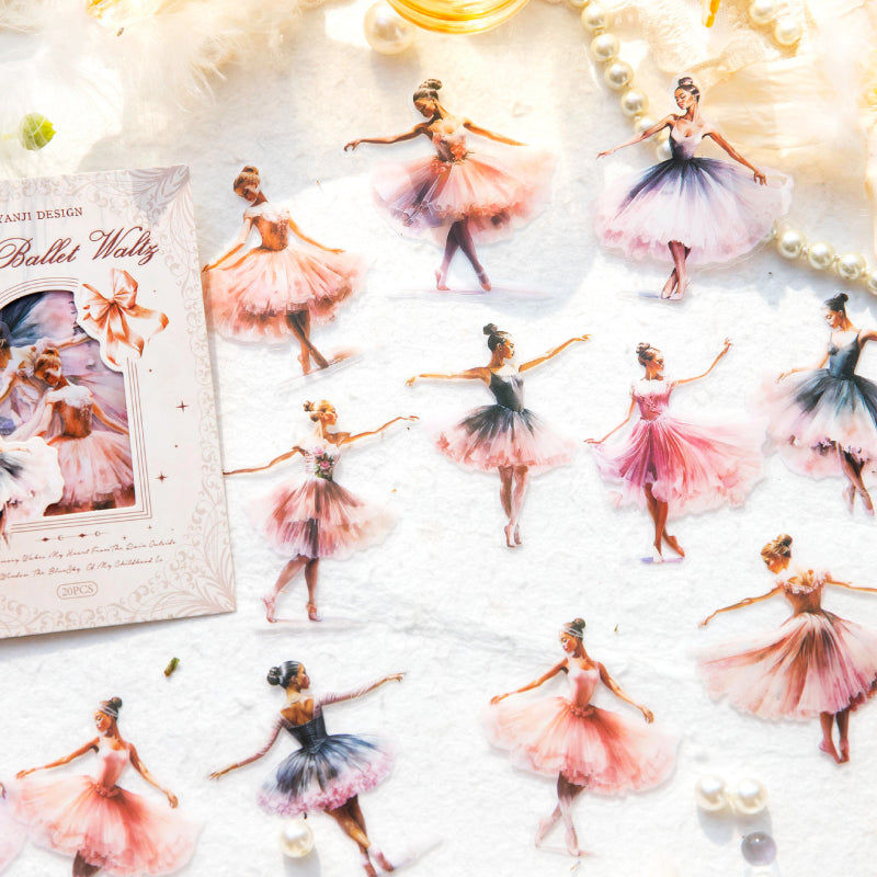 20PCS Ballet Waltz series sticker