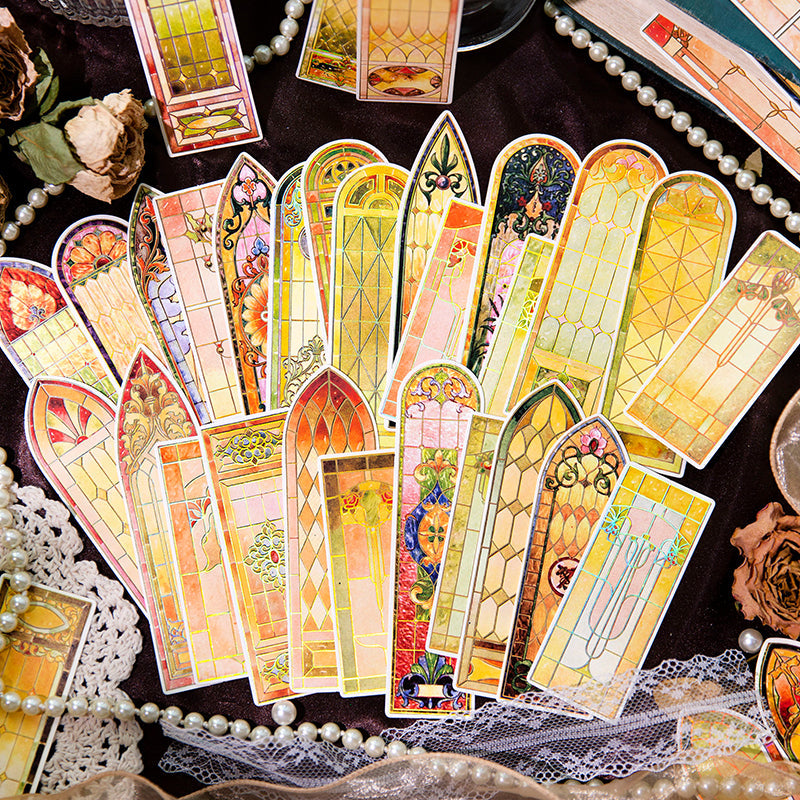 10PCS Baroque Church series bookmarks