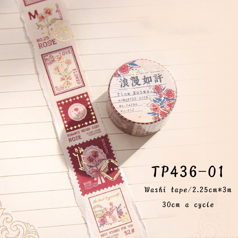 1PCS Time ticket series washi tape