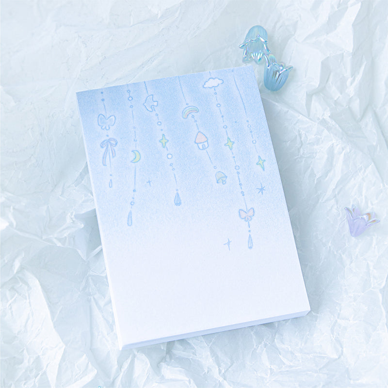 80PCS Blue Dream Series note paper