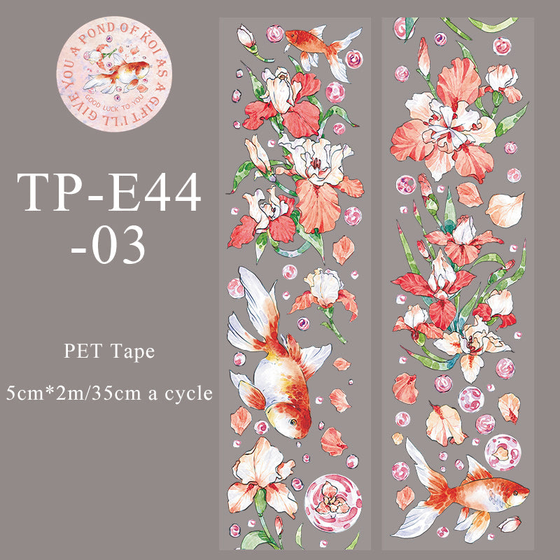 Give you a pool of koi series PET Tape