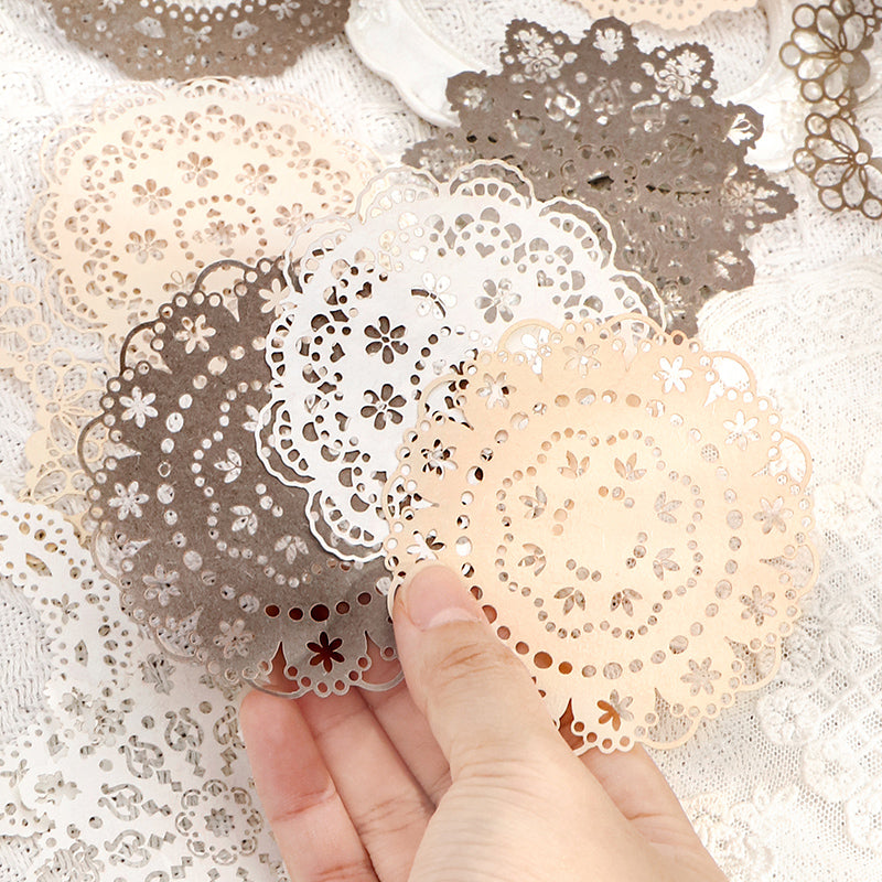 15PCS Lace dance series material paper