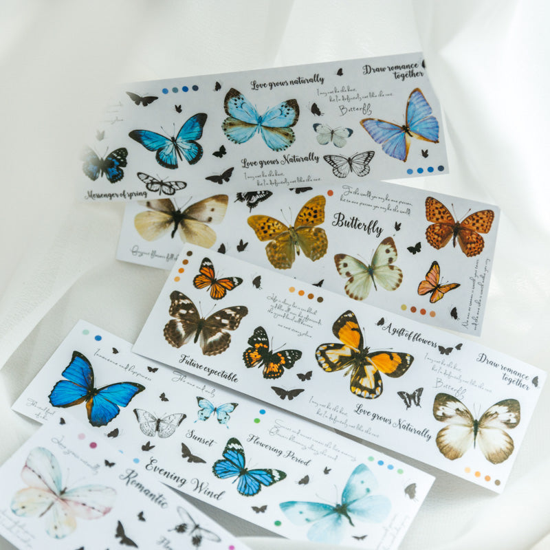 51PCS The Butterfly shadow fairy series material paper