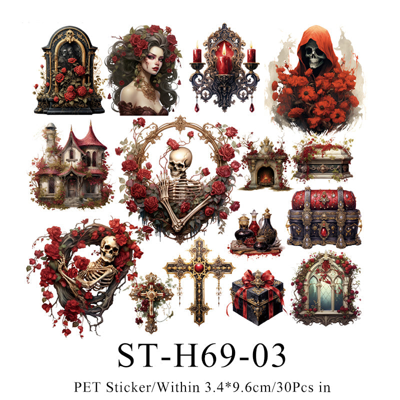 30PCS The Gothic vampire series sticker