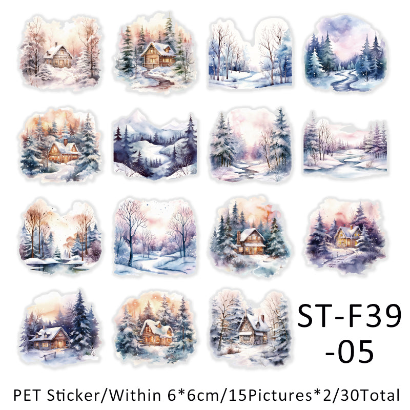 30PCS The Twilight Forest series sticker