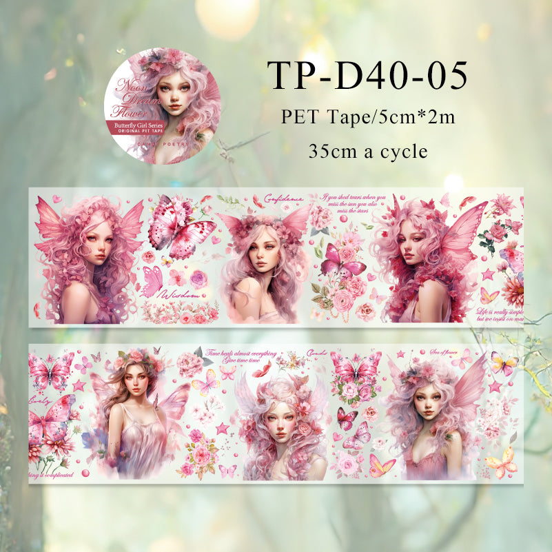 Butterfly Girls Series PET Tape