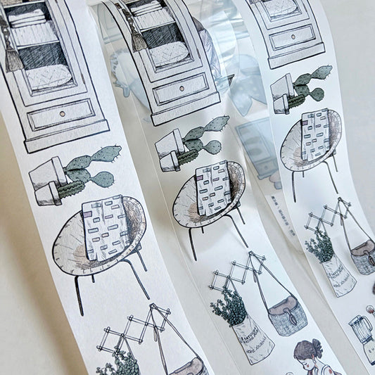 5cm*333cm Home corner Washi/PET Tape