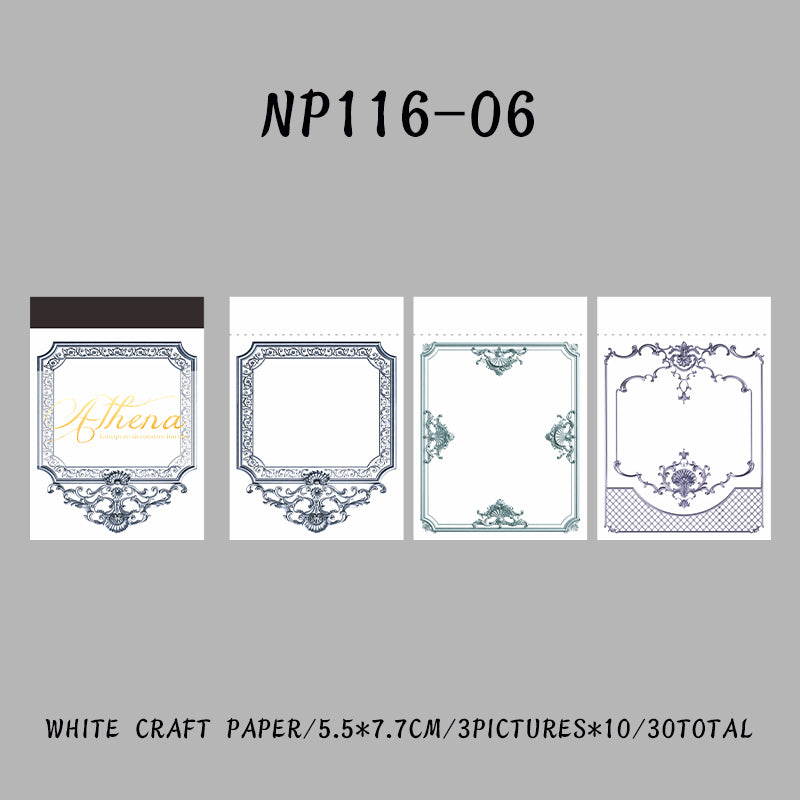 30PCS The Athena Series note paper