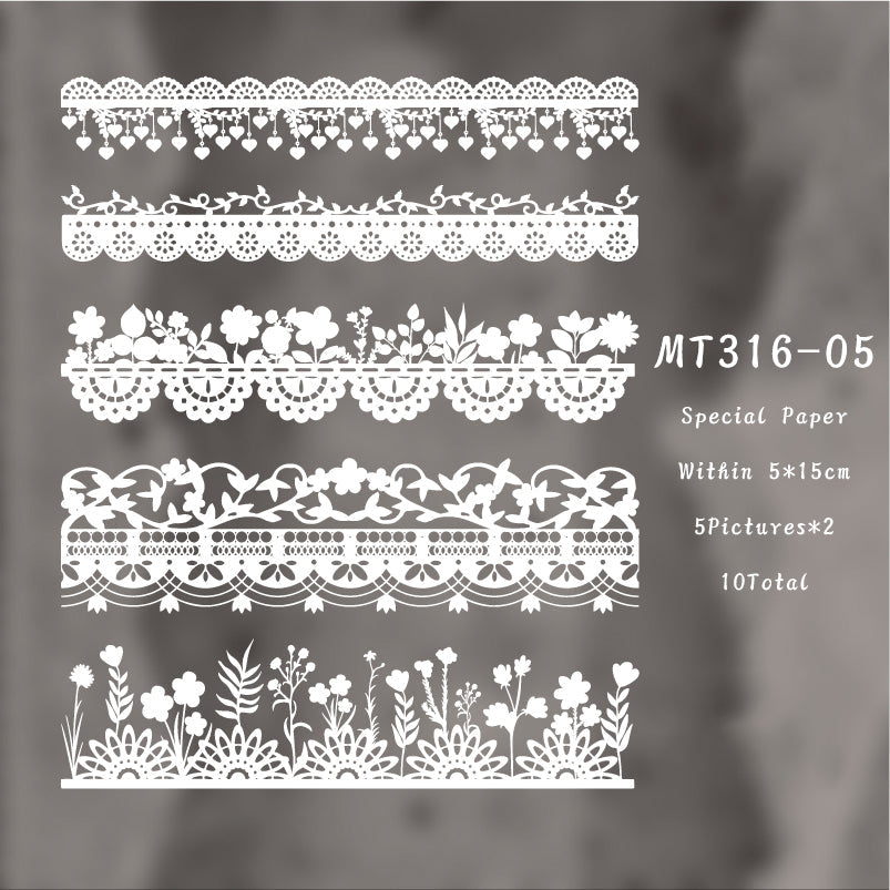 10PCS Midsummer Dream series material paper