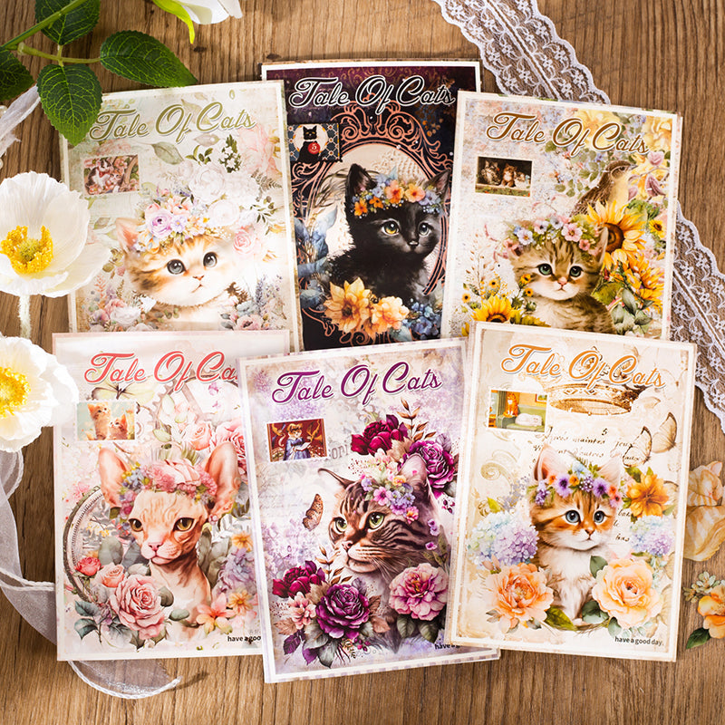 70PCS The Story of the Cat series material paper