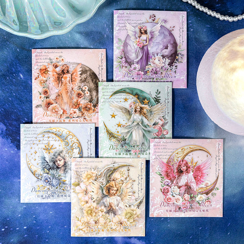 6PCS Dancing under the Moon series sticker