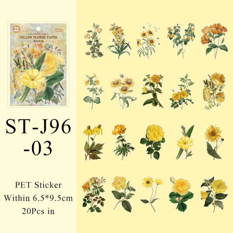 20PCS Secret Garden Series sticker