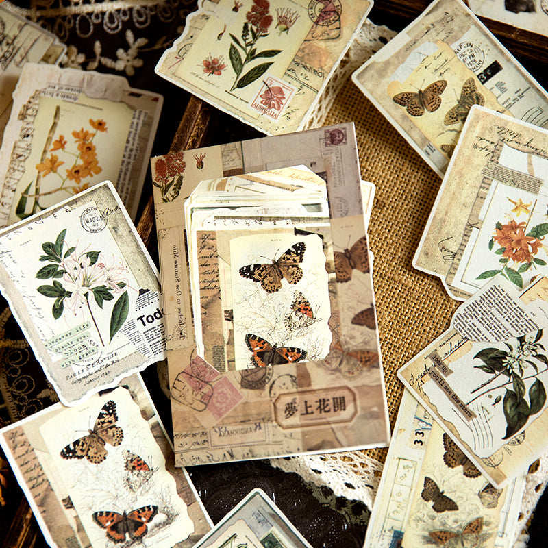 30PCS Vintage collage series material paper