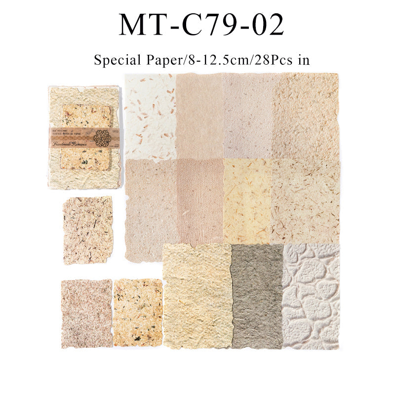 28PCS Paper light series material paper