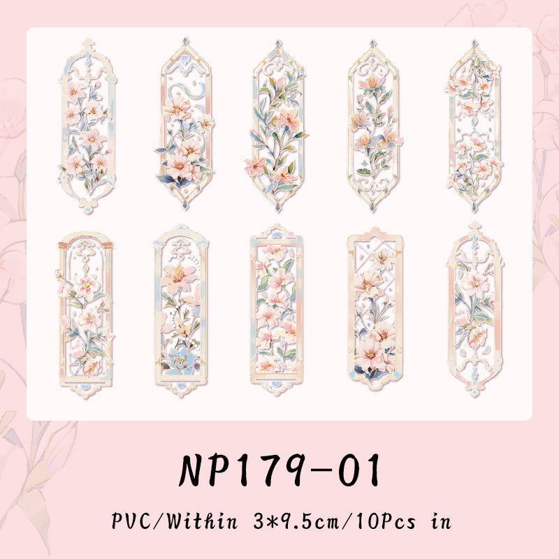 10PCS Meet the flower series note paper