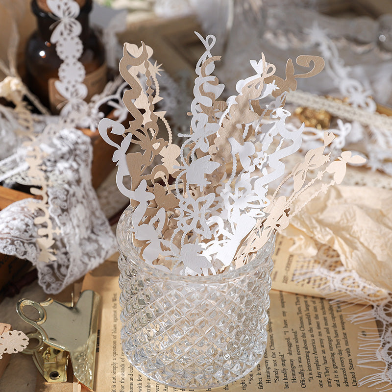 20PCS Dream lace story series material paper