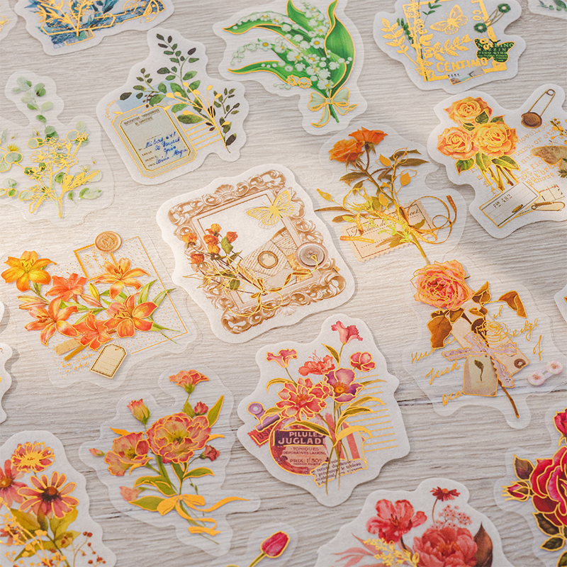 20PCS Time flower series sticker