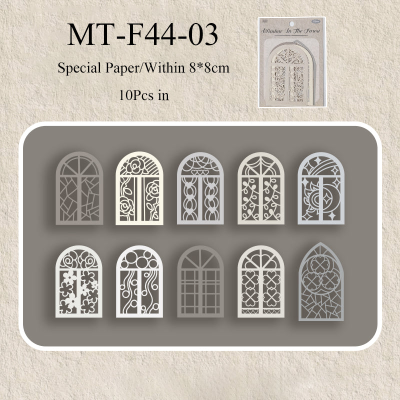 10PCS Manor Past Series material paper