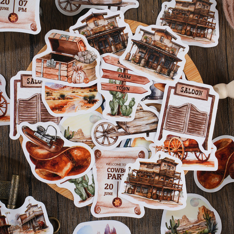 30PCS Western cowboy series sticker