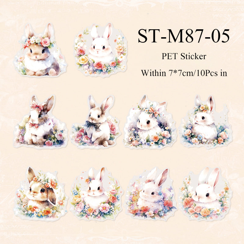 10PCS Animal forest series sticker