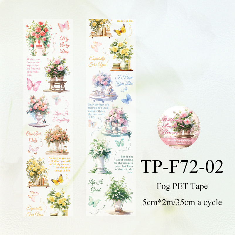 Beautiful Garden Series Fog PET Tape