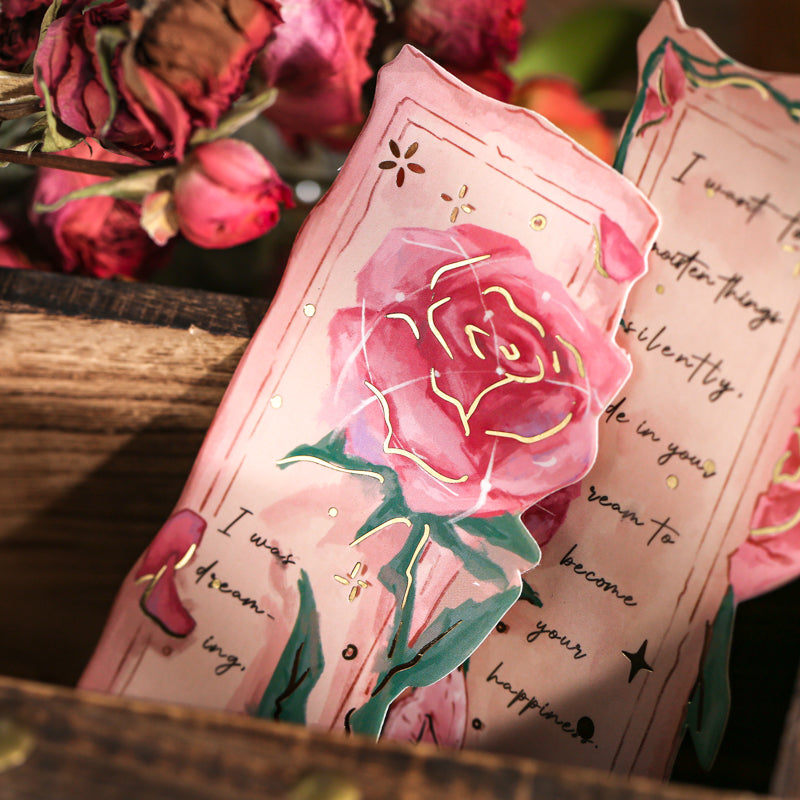 5PCS Name of the Rose series note paper