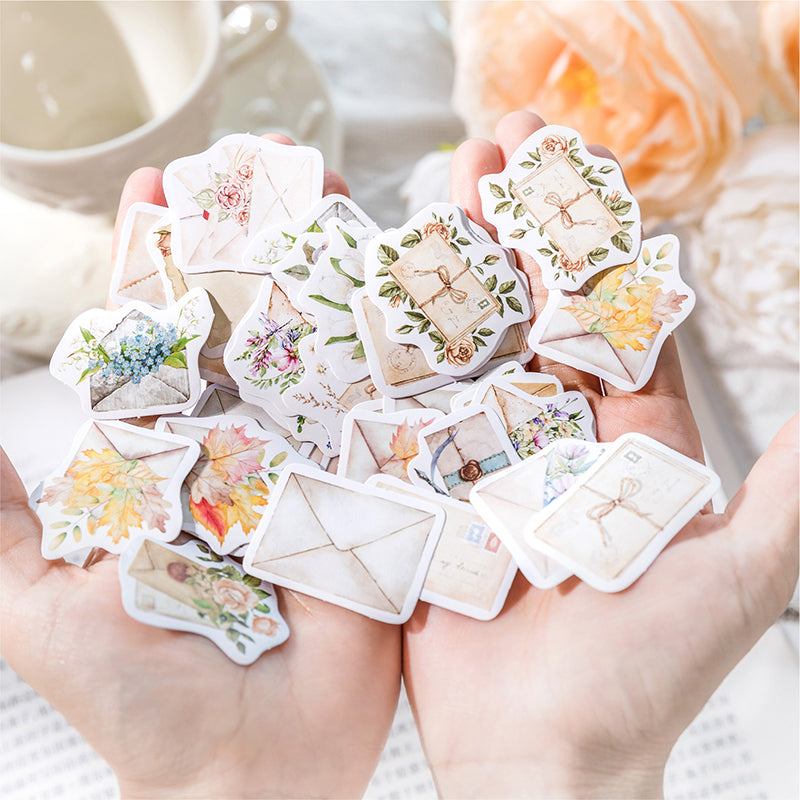 45PCS Hanama letter series sticker