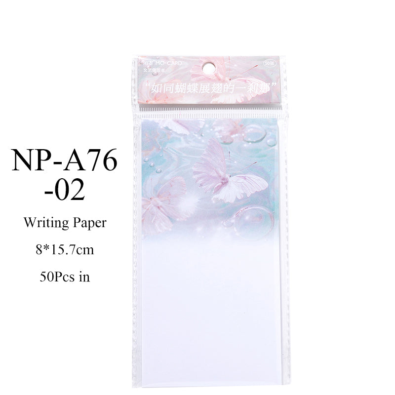 50PCS All things Free Verse series note paper