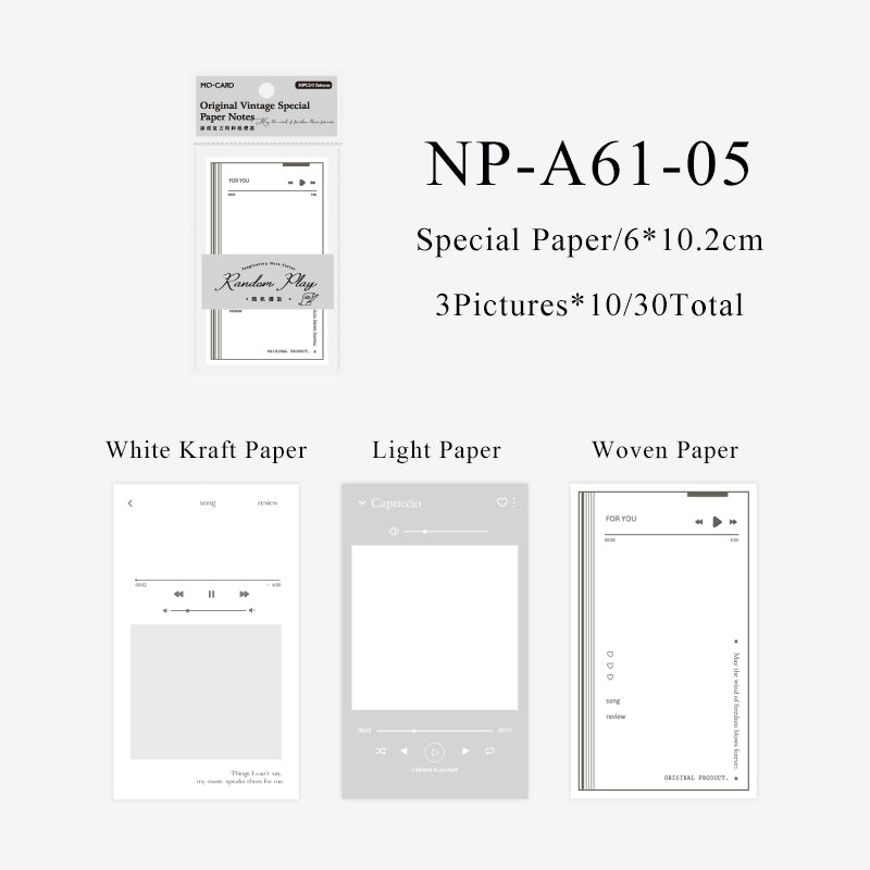 30PCS Inspiration Note Series note paper