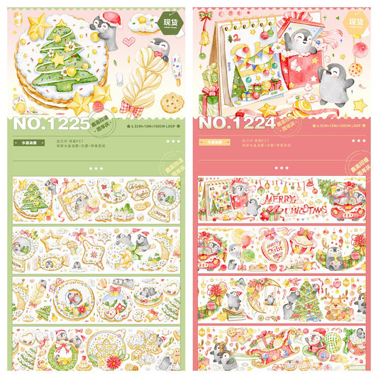 [Special Offer Packing] Lu Liyin No.1225 1224 Christmas Goka Taiwan Crystal Pet Tape