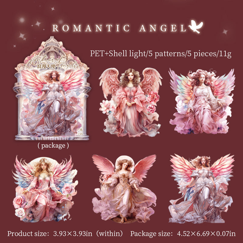 Seashell Light Angel Sticker