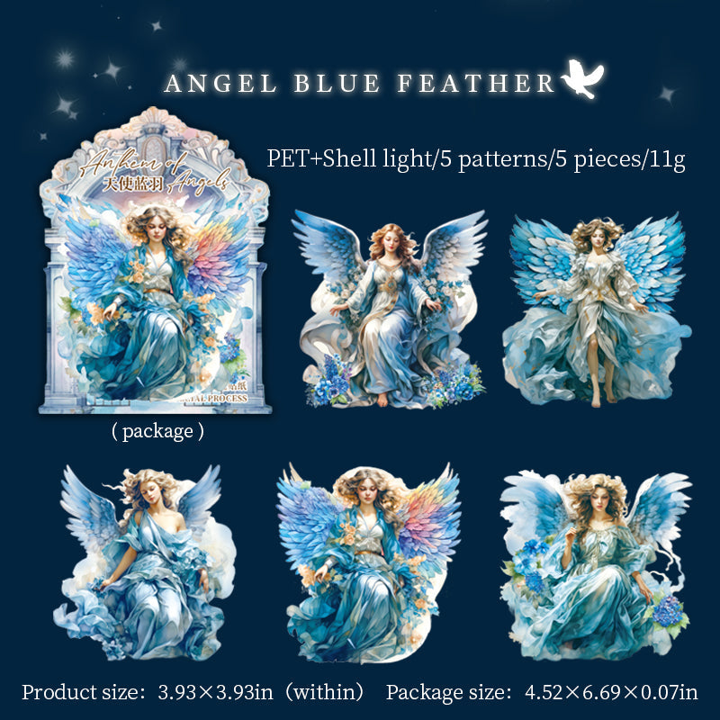 Seashell Light Angel Sticker