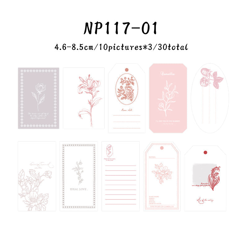 30PCS Forest of all Things series note paper