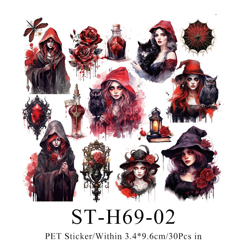 30PCS The Gothic vampire series sticker