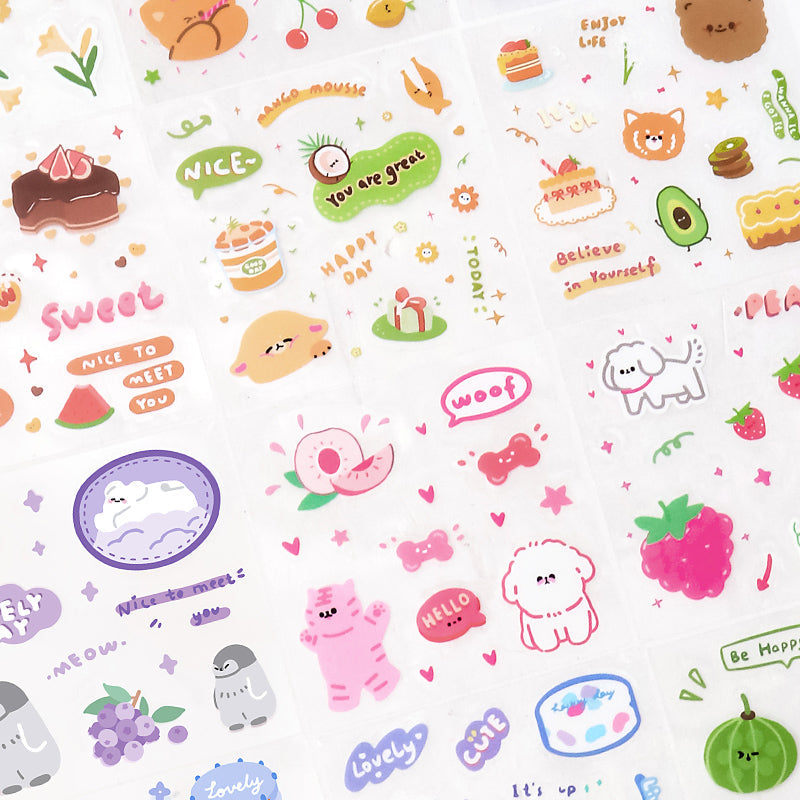 20PCS Cozy little time series sticker