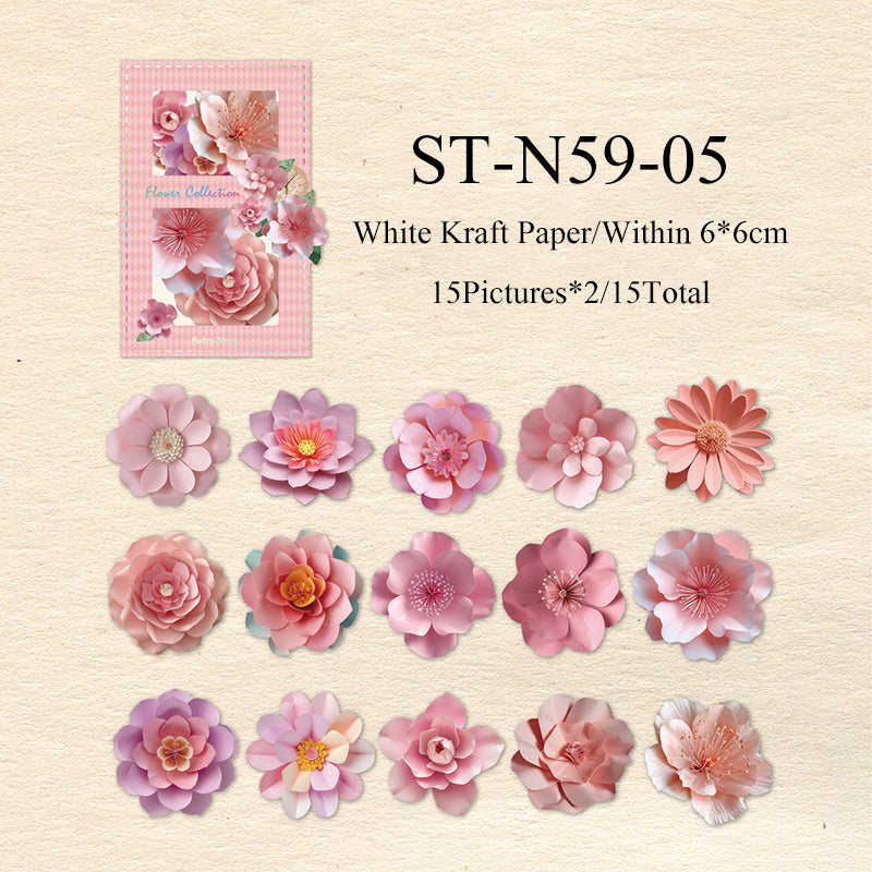 30PCS Flower pickup series sticker