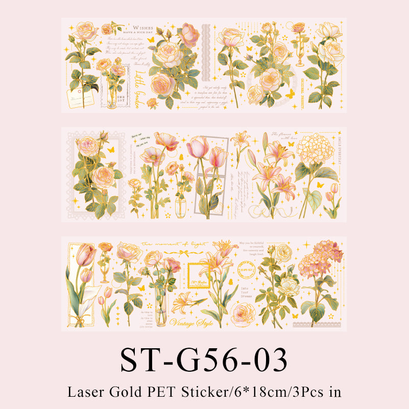 3PCS Eaton garden series sticker