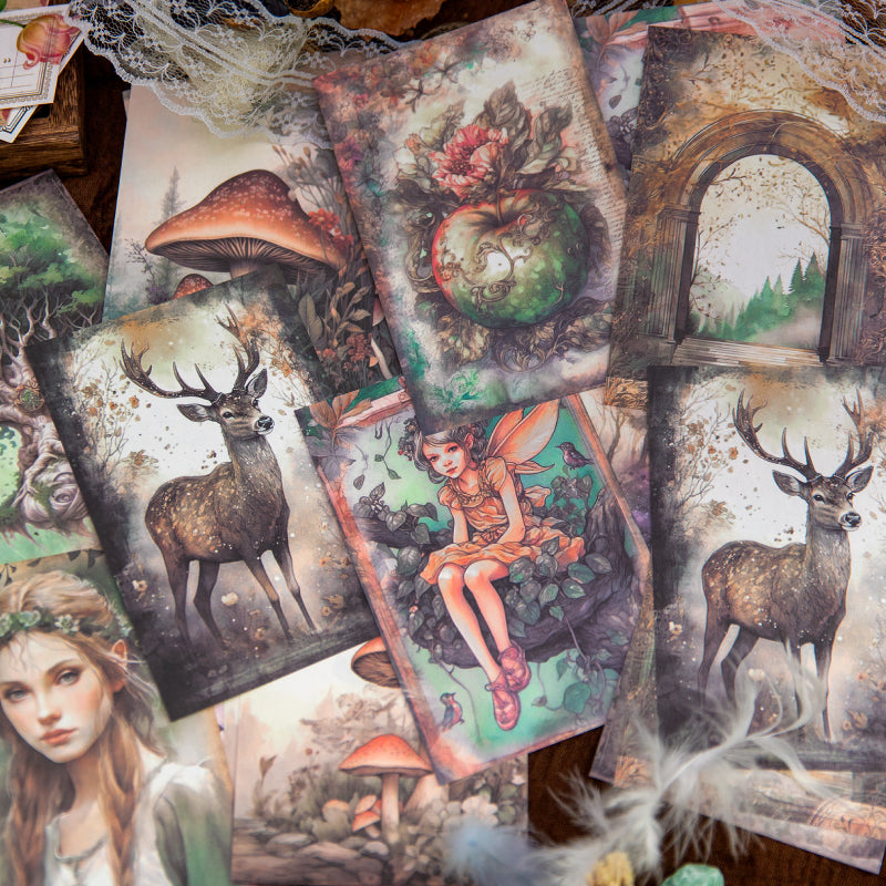 30PCS Forest Travels Series material paper