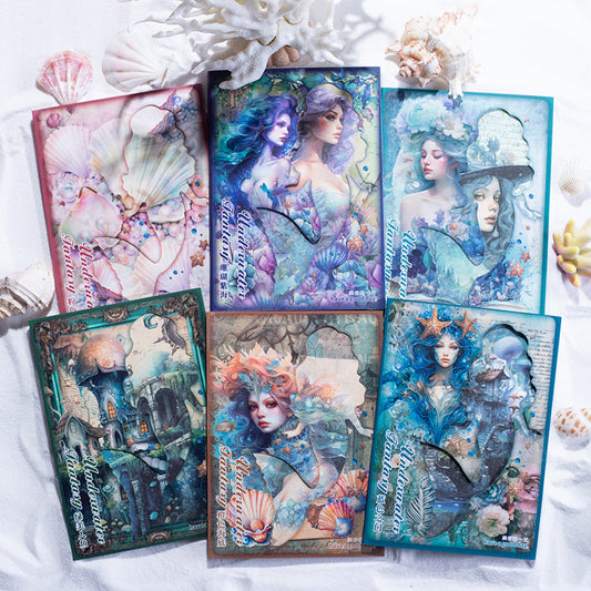 30PCS Underwater Fantasy series material paper