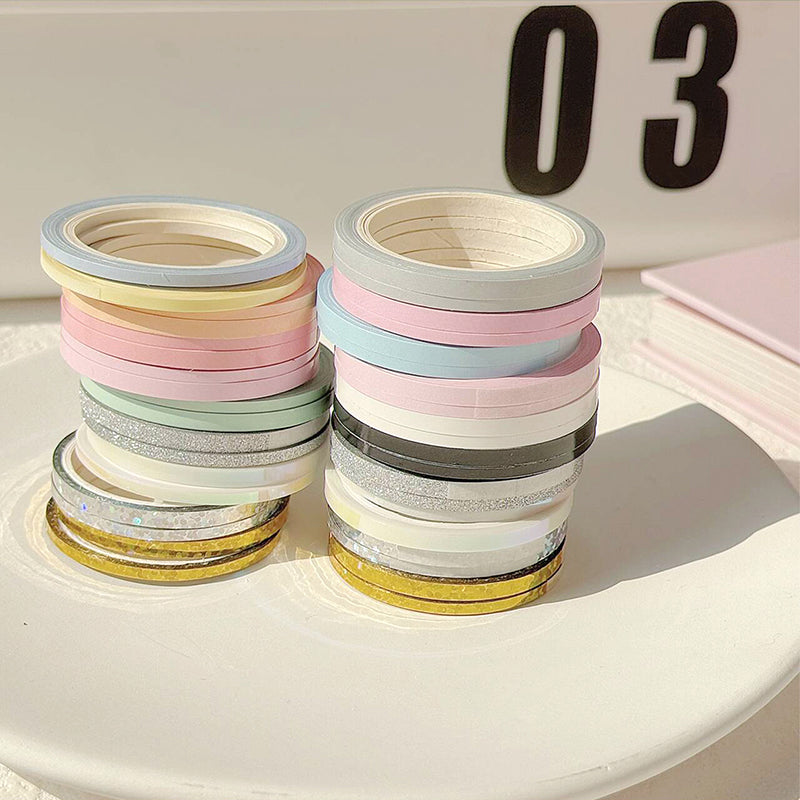 Extremely slim colorful special paper tape