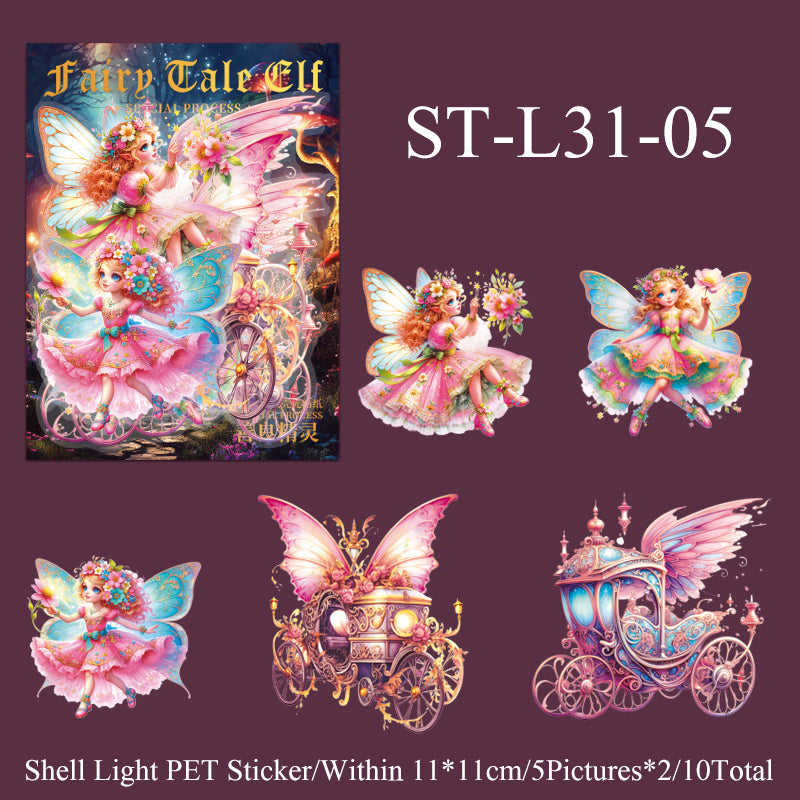 10PCS Fairy tale Elf series sticker