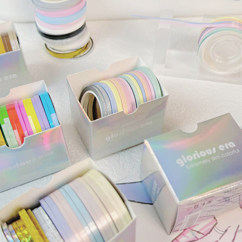 Extremely slim colorful special paper tape